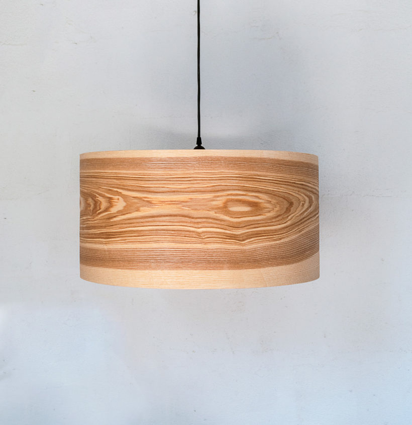 Spiral Olive - Handmade Wooden Ceiling Light