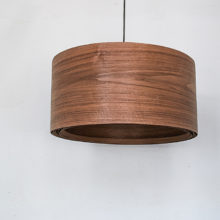 Spiral Walnut - Handmade Wooden Ceiling Light