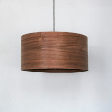 Spiral Walnut - Handmade Wooden Ceiling Light