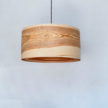 Spiral Olive - Handmade Wooden Ceiling Light