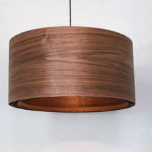 Spiral Walnut - Handmade Wooden Ceiling Light