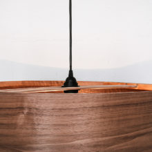 Spiral Walnut - Handmade Wooden Ceiling Light