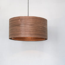 Spiral Walnut - Handmade Wooden Ceiling Light