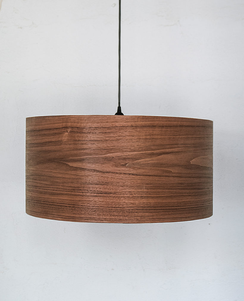 Spiral Walnut - Handmade Wooden Ceiling Light