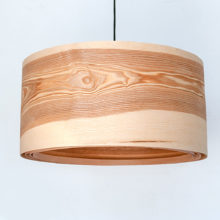 Spiral Olive - Handmade Wooden Ceiling Light