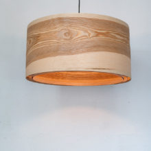 Spiral Olive - Handmade Wooden Ceiling Light