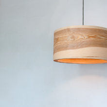 Spiral Olive - Handmade Wooden Ceiling Light
