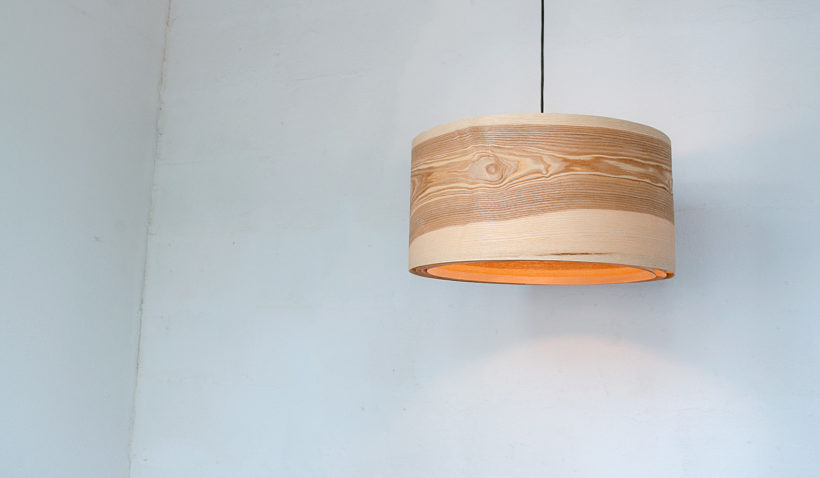 Spiral Olive - Handmade Wooden Ceiling Light