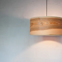 Spiral Olive - Handmade Wooden Ceiling Light