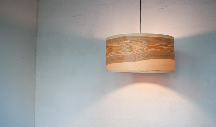 Spiral Olive - Handmade Wooden Ceiling Light