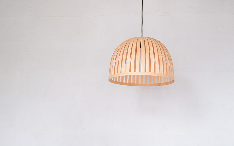 X Bell Maple - Handmade Wooden Ceiling Light