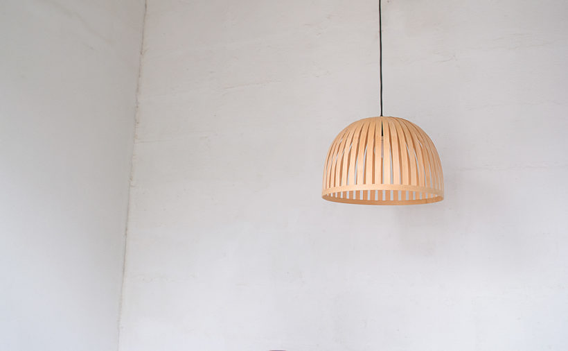 X Bell Maple - Handmade Wooden Ceiling Light