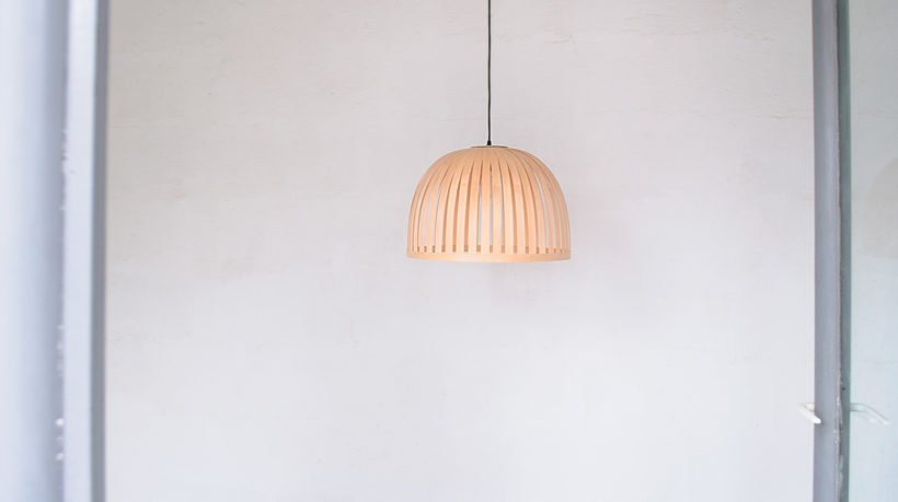 X Bell Maple - Handmade Wooden Ceiling Light
