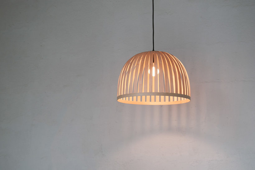 X Bell Maple - Handmade Wooden Ceiling Light