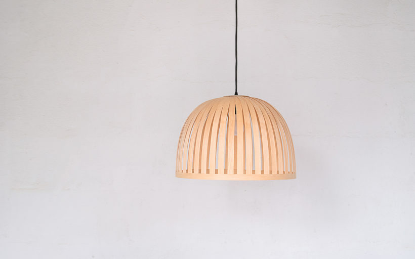 X Bell Maple - Handmade Wooden Ceiling Light