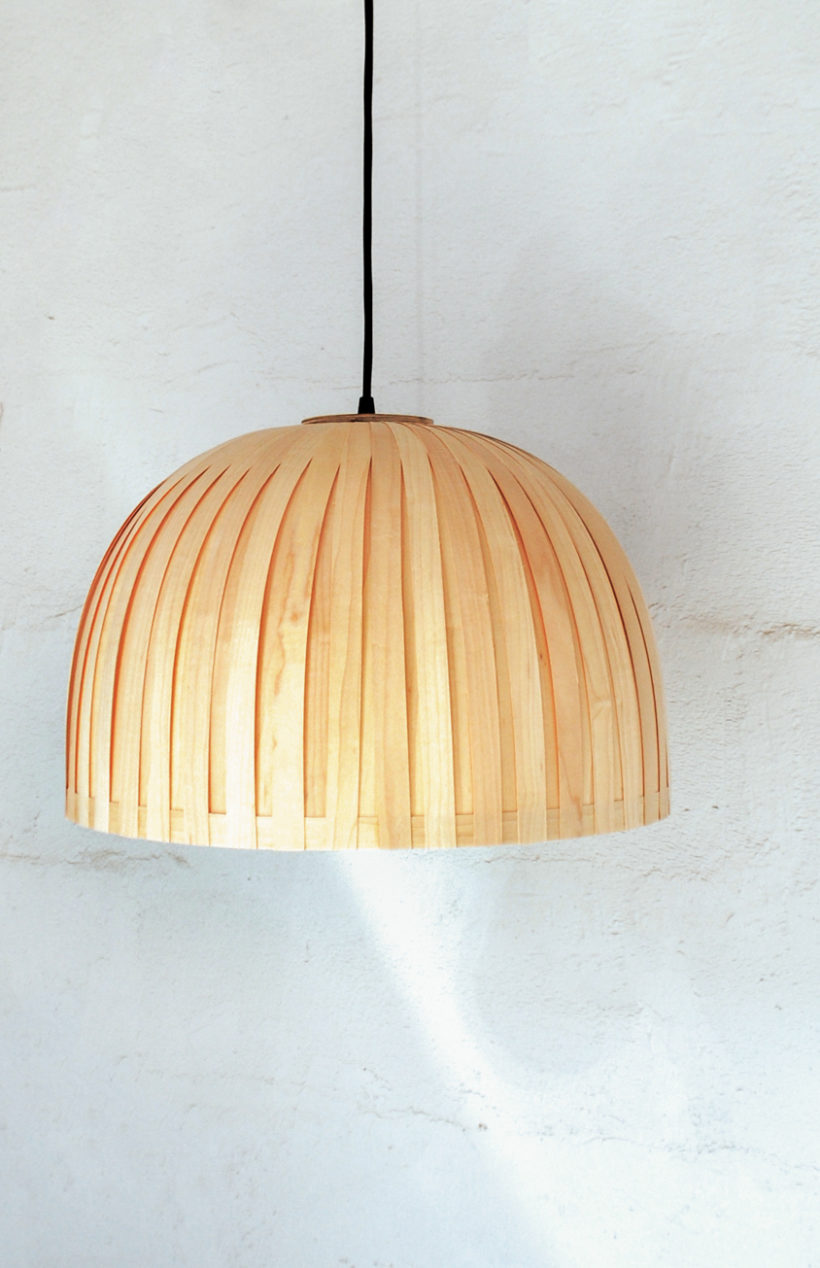 Bell Maple - Χειροποίητο Ξύλινο Φωτιστικό Οροφής