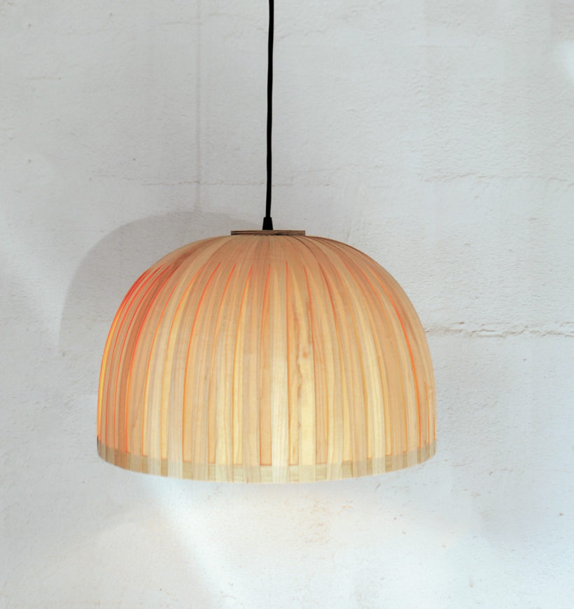 Bell Maple - Χειροποίητο Ξύλινο Φωτιστικό Οροφής