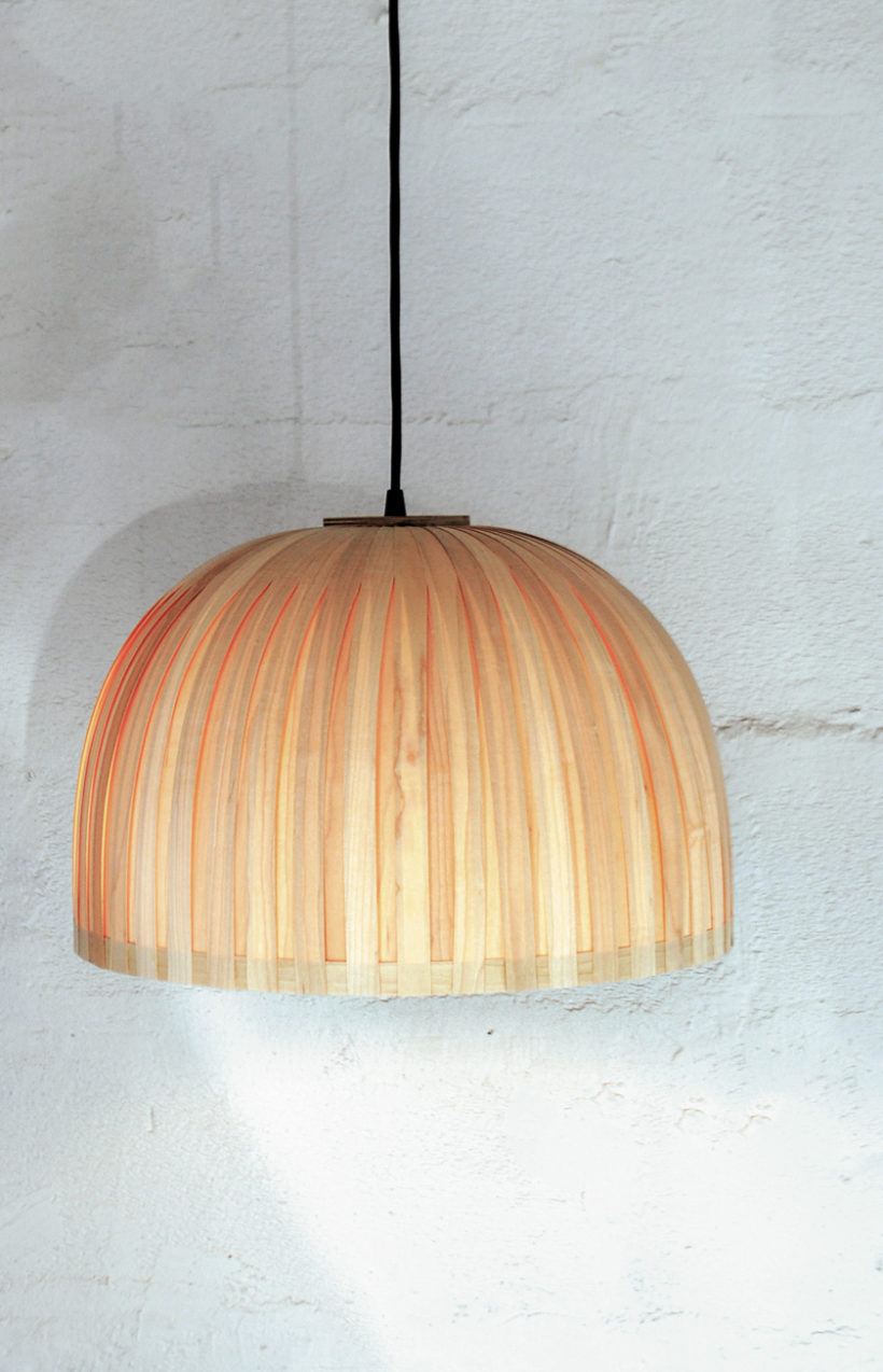 Bell Maple - Χειροποίητο Ξύλινο Φωτιστικό Οροφής