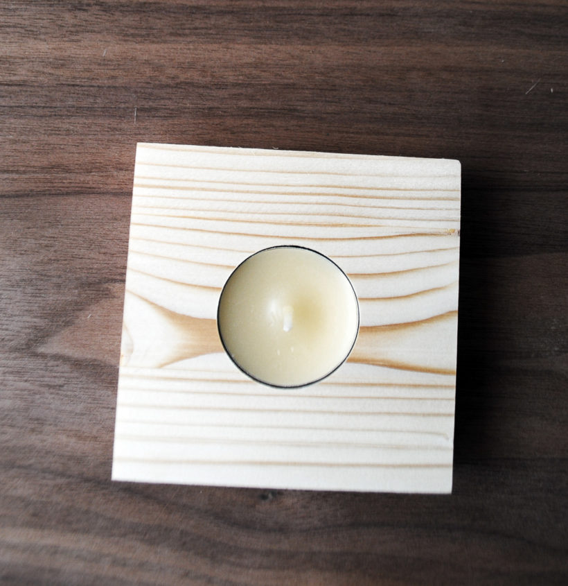 Wooden tea light candle holder pinewood set of 4 pieces Wooden tea light candle holder pinewood set of 4 pieces