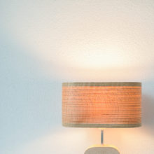 Handmade Wooden Table Lamp 'Motif Wood 6 Oak Wagon'