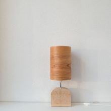 Handmade Wooden Table Lamp 'Motif Wood 4 Elm'