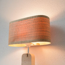 Handmade Wooden Table Lamp 'Motif Wood 2 Oak Wagon'