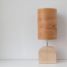 Handmade Wooden Table Lamp 'Motif Wood 4 Elm'
