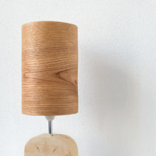 Handmade Wooden Table Lamp 'Motif Wood 4 Elm'