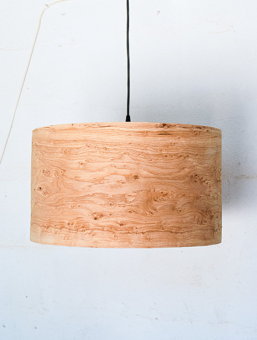 Handmade Wooden Ceiling Light - 'Oak Rustic'