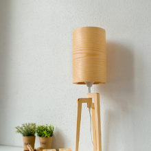 Handmade Wooden Table Lamp 'Tripod II Mini Ash'