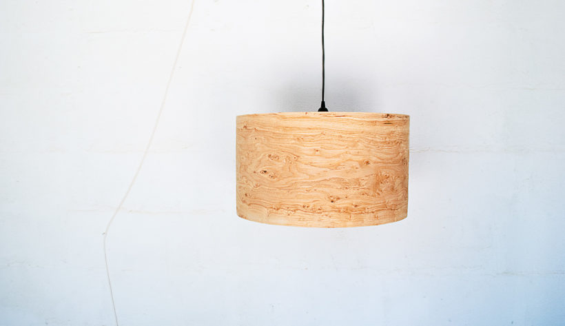 Handmade Wooden Ceiling Light - 'Oak Rustic'