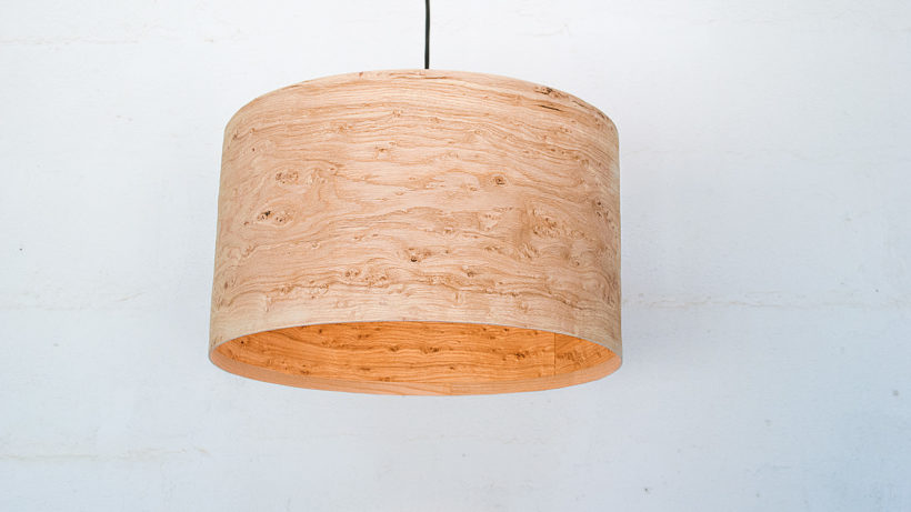 Handmade Wooden Ceiling Light - 'Oak Rustic'