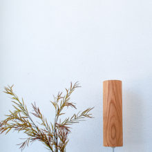 Handmade Wooden Table Lamp 'Motif Wood 2 Oak Tall'
