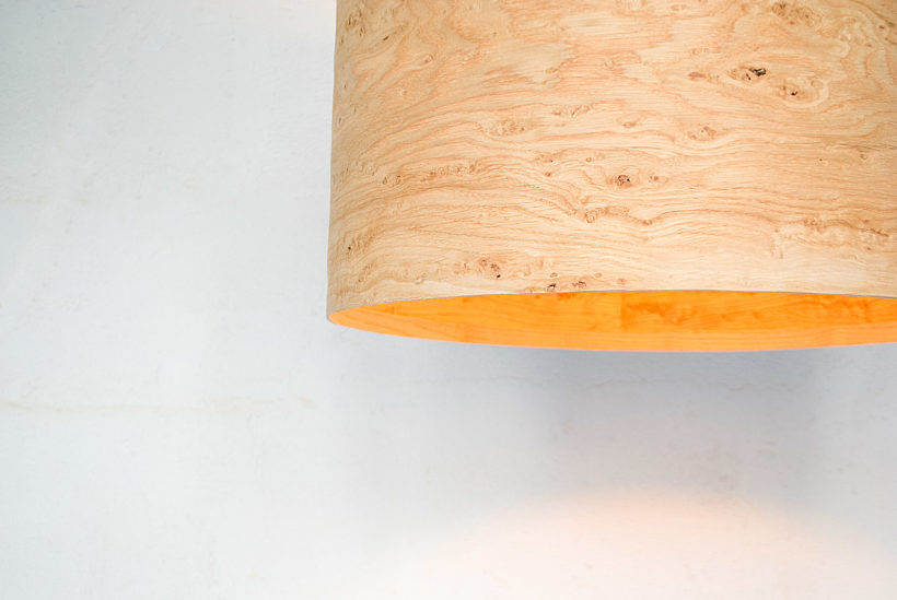 Handmade Wooden Ceiling Light - 'Oak Rustic'