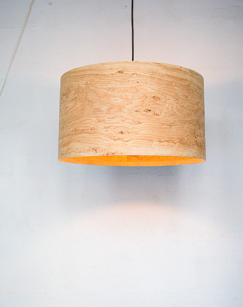Handmade Wooden Ceiling Light - 'Oak Rustic'