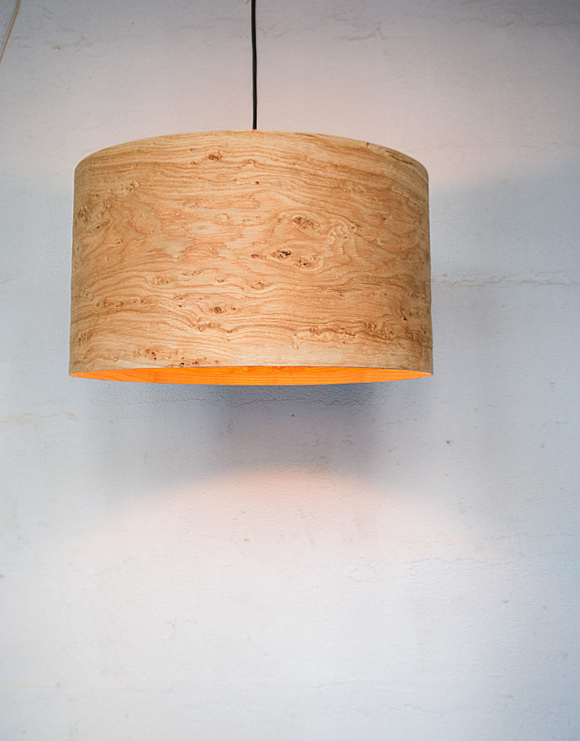 Handmade Wooden Ceiling Light - 'Oak Rustic'