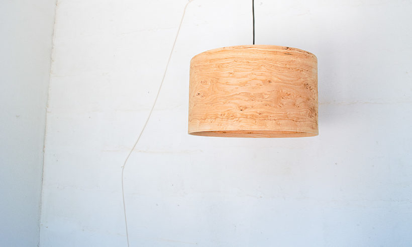 Handmade Wooden Ceiling Light - 'Oak Rustic'