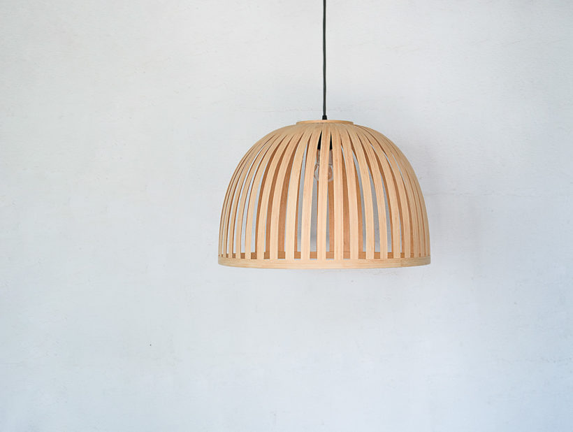 X Bell Bamboo - Handmade Wooden Ceiling Light