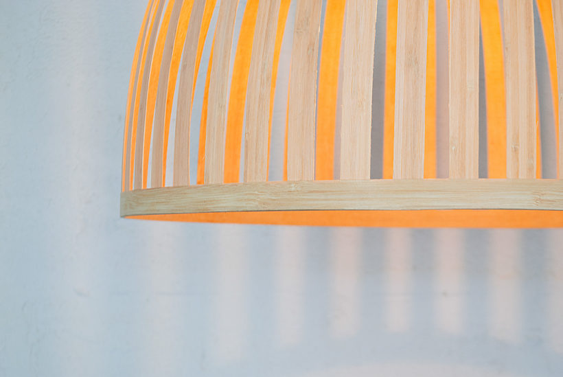 X Bell Bamboo - Handmade Wooden Ceiling Light