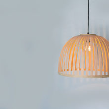 X Bell Bamboo - Handmade Wooden Ceiling Light