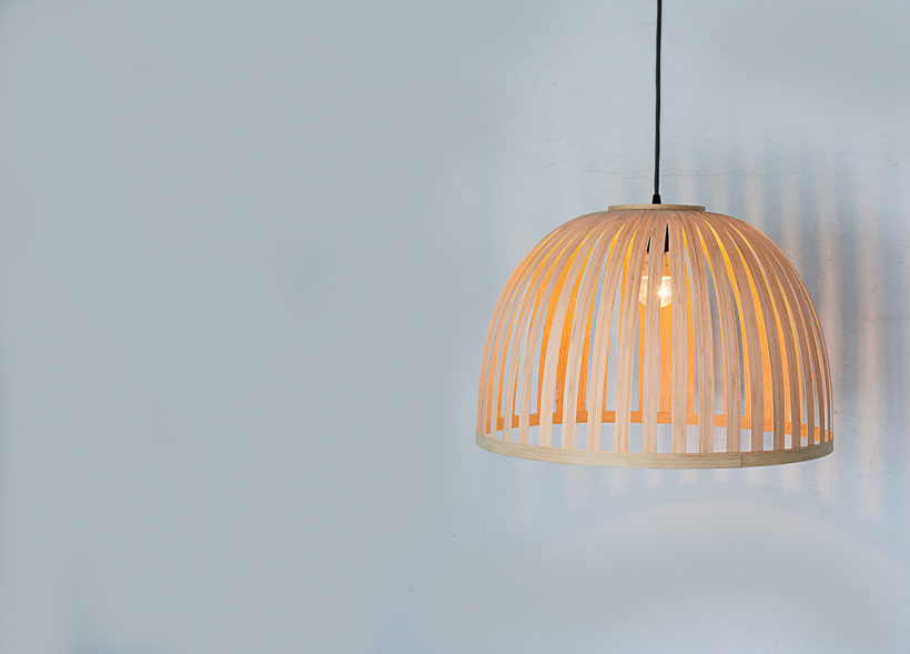 X Bell Bamboo - Handmade Wooden Ceiling Light