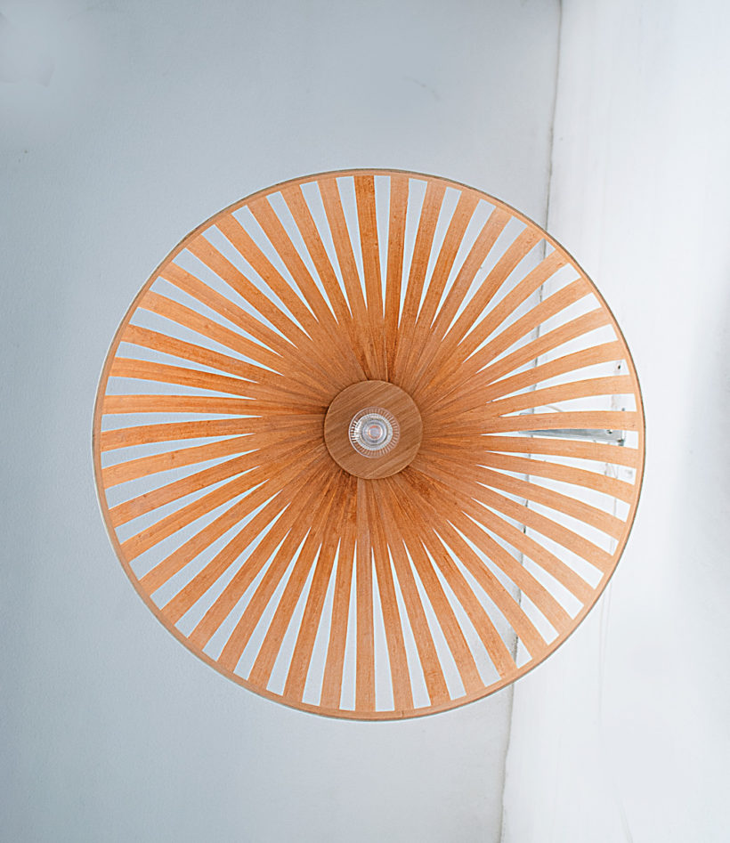 X Bell Bamboo - Handmade Wooden Ceiling Light