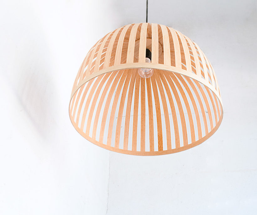X Bell Bamboo - Handmade Wooden Ceiling Light