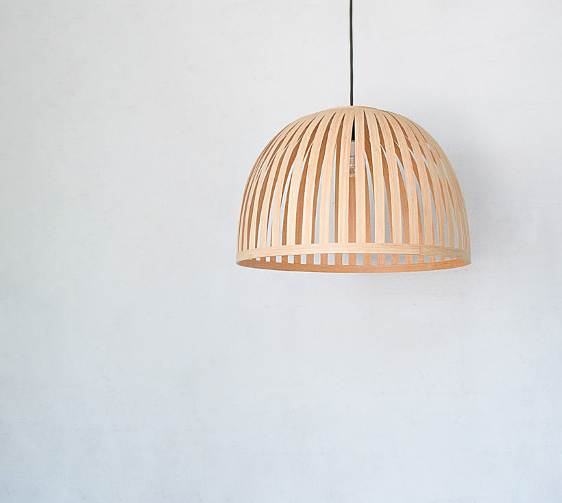 X Bell Bamboo - Handmade Wooden Ceiling Light