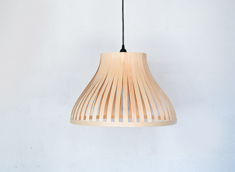 X-Lamp Maple - Handmade Wooden Ceiling Light
