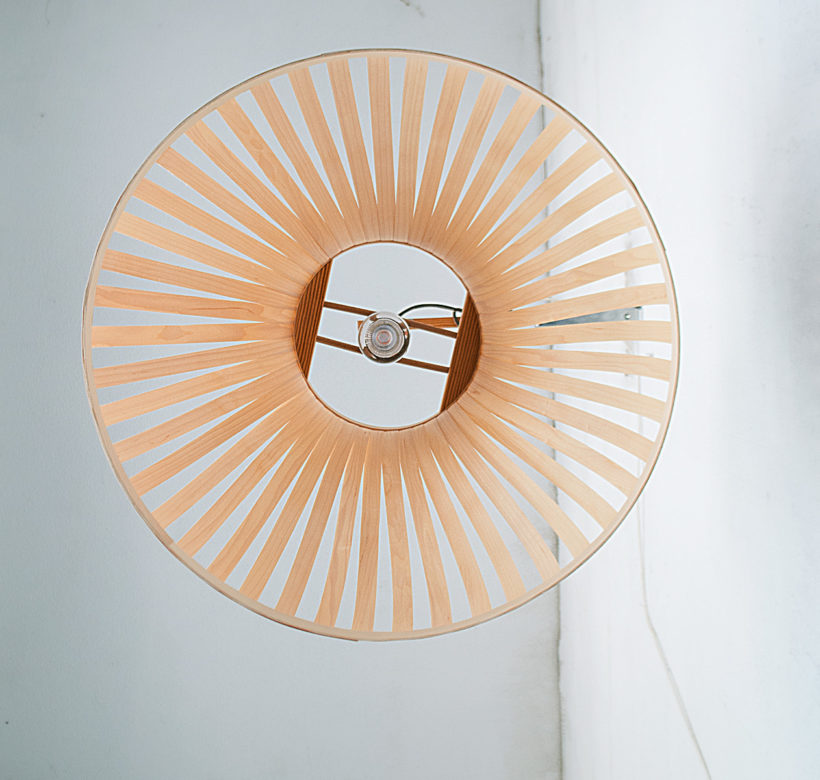 X-Lamp Maple - Handmade Wooden Ceiling Light