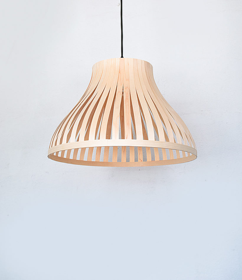 X-Lamp Maple - Handmade Wooden Ceiling Light