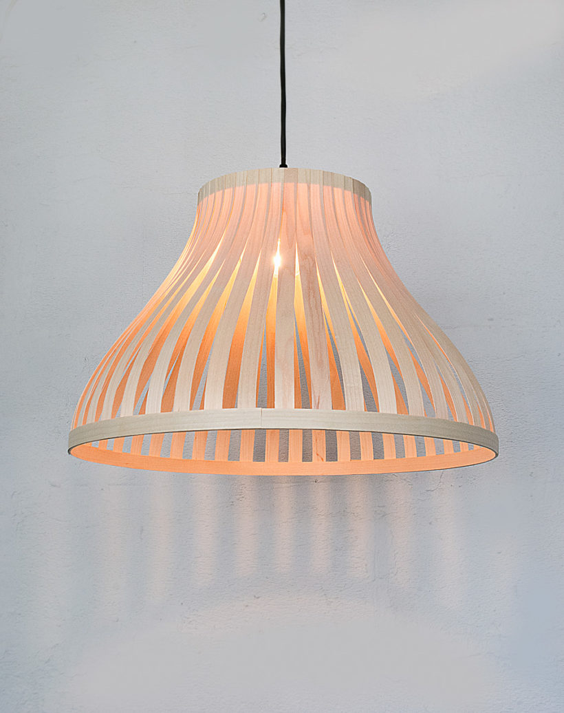 X-Lamp Maple - Handmade Wooden Ceiling Light