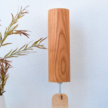 Handmade Wooden Table Lamp 'Motif Wood 2 Oak Tall'
