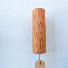 Handmade Wooden Table Lamp 'Motif Wood 2 Oak Tall'